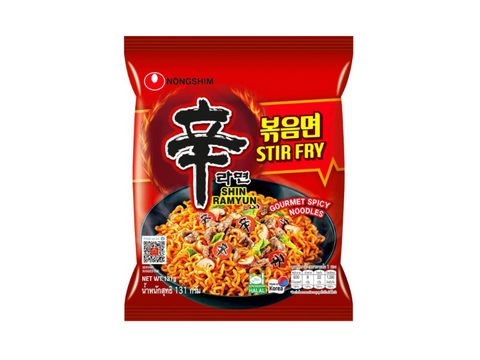 “EXD: 3-7-2025” Nongshim Shin Ramyun Spicy Stir Fry Noodles 131g - CAFELAX