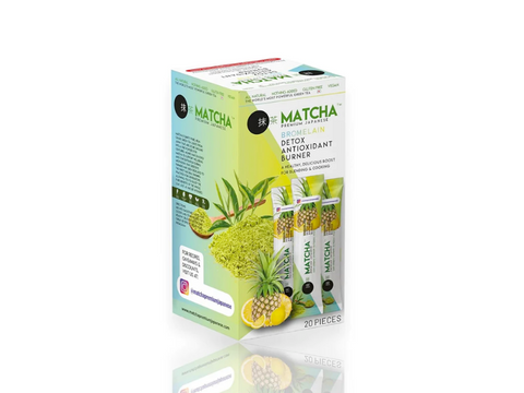 Matcha Premium Bromelain Detox Antioxidant Burner Original 20 Pieces