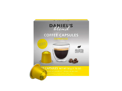 Daniel's Blend Espresso Coffee Capsules - 10 Capsules