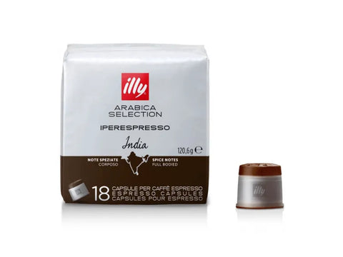 illy iperEspresso Capsules India 18 Capsules - CAFELAX