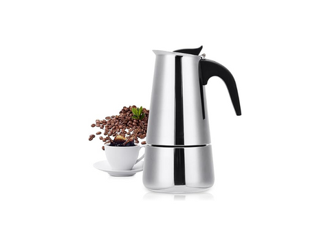 Stainless Steel Moka Pot - 6 Cups - CAFELAX