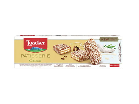 Loacker Patisserie Coconut Chocolate Wafer 100g - CAFELAX