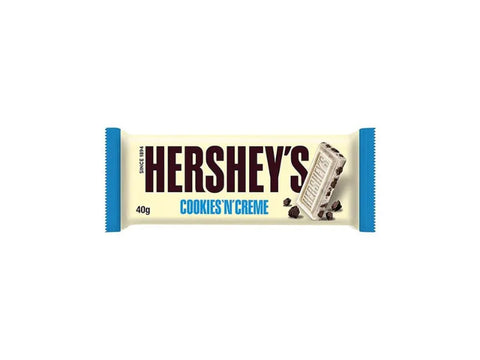 Hershey's Cookies & Creme White Chocolate Bar 40g - CAFELAX