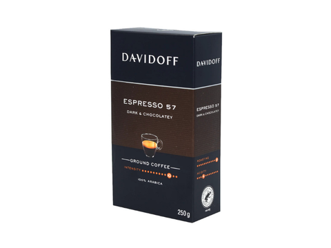 Davidoff Espresso 57 Dark & Chocolatey Ground Coffee 250g - CAFELAX
