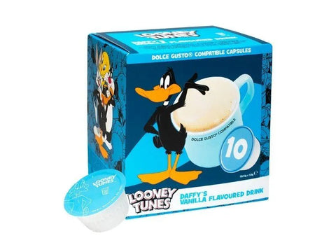 Looney Tunes - Kids Edition - Daffy's Vanilla Flavoured Dolce Gusto Coffee Capsules - 10 Capsules - CAFELAX