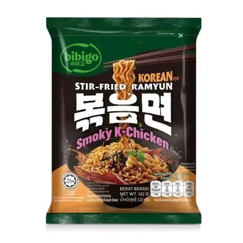 bibigo Korean Stir-Fried Ramyun Smoky K-Chicken 122g