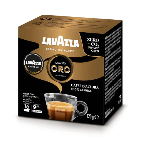 Lavazza A Modo Mio Oro Mountain Coffee Capsules - 16 Capsules