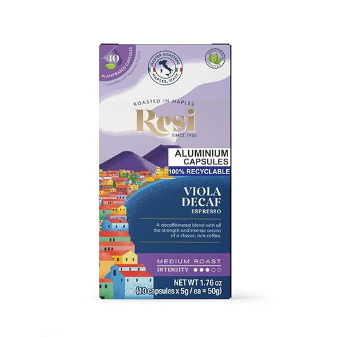 Resi Viola Decaf Espresso Coffee Capsules - 10 Capsules