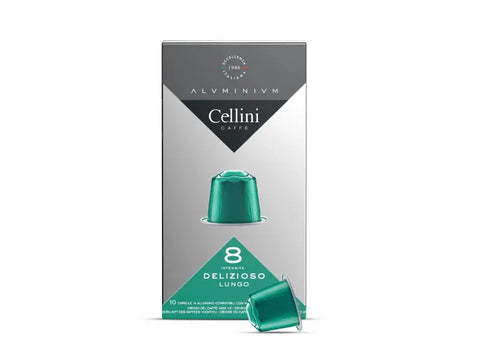 Cellini Delizioso Lungo Coffee Capsules - 10 Capsules - CAFELAX