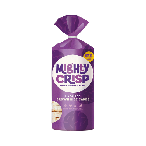 Mighty Crisp Unsalted Brown Rice Cakes 106g - CAFELAX