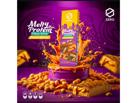 Zero Melty Protein Bar Peanut Butter 22g Protein 70g - CAFELAX