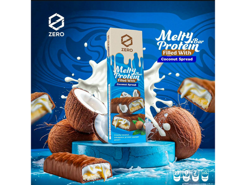 Zero Melty Protein Bar Coconut Spread 22g Protein 70g - CAFELAX
