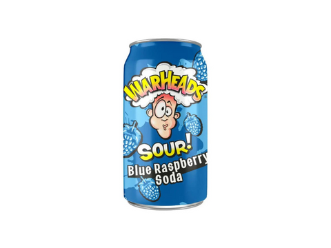 Warheads Sour Blue Raspberry Soda 355 ml