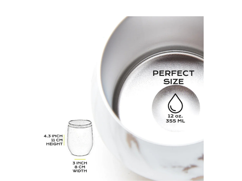 Balibetov Stainless Steal Mate Set - Gold Marble Style - CAFELAX