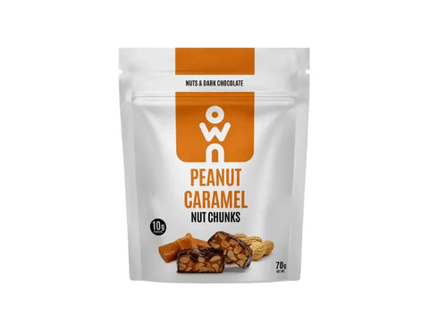 OWN Peanut Caramel Nut Chunks 10g Protein - 70g - CAFELAX