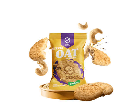 Zero Cashew Stevia Oat Biscuits 30g