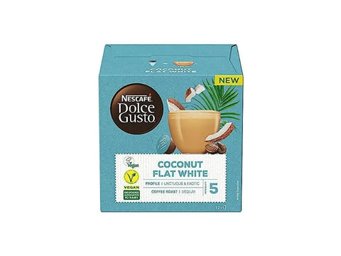 Nescafe Coconut Flat white Dolce Gusto Coffee Capsules - 12 Capsules - CAFELAX