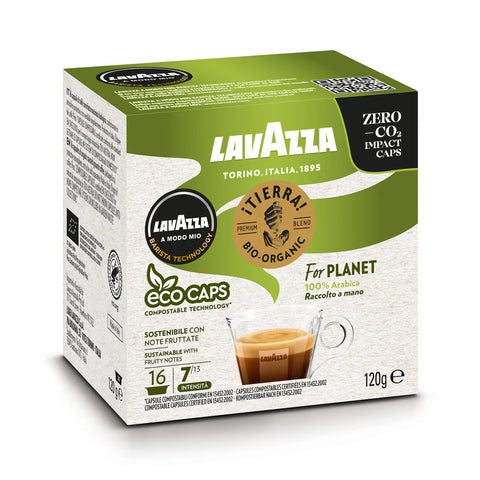 Lavazza A Modo Mio For Planet 100% Arabica Coffee Capsules - 16 Capsules
