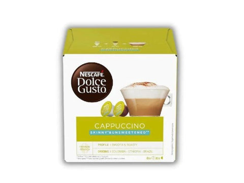 Nescafe Cappuccino Skinny & Unsweetened Dolce Gusto Coffee Capsules - 16 Capsules