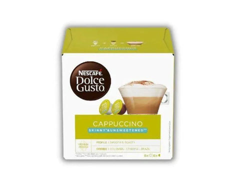 Nescafe Cappuccino Skinny & Unsweetened Dolce Gusto Coffee Capsules - 16 Capsules - CAFELAX