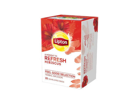 Lipton Herbal Infusion Hibiscus 20 Bags - CAFELAX