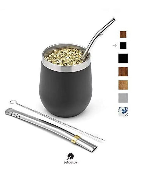 Balibetov Stainless Steal Mate Set - Black - CAFELAX