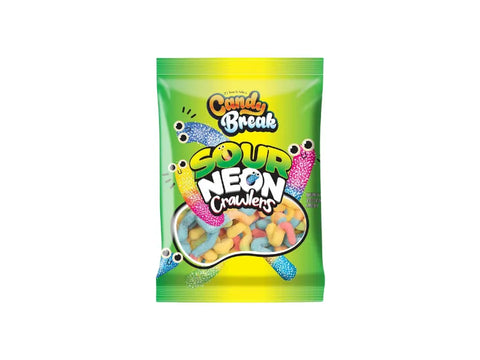 Candy Break Sour Neon Crawlers Candy 113g - CAFELAX