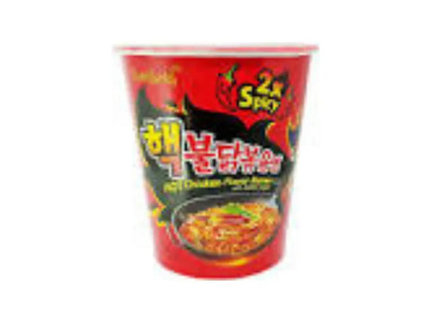 Samyang Hot Chicken Flavor Ramen 2x Spicy cup 70g - CAFELAX