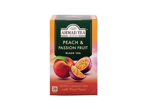 Ahmad Tea Peach & Passion Fruit Black tea 20 Bags - CAFELAX