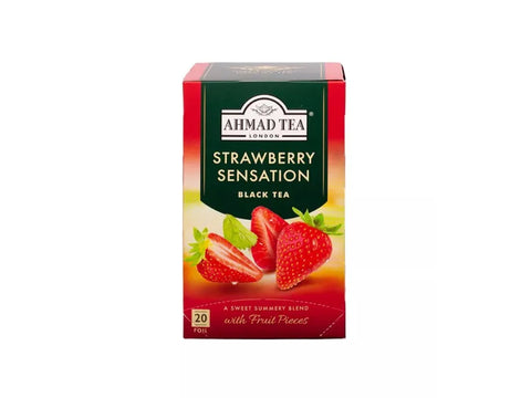 Ahmad Tea Wild Strawberry Black tea 20 Bags - CAFELAX