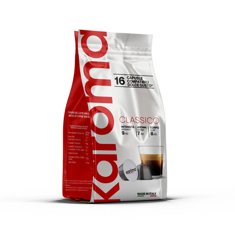 Karoma Dolce Gusto Classico Coffee Capsules - 16 Capsules