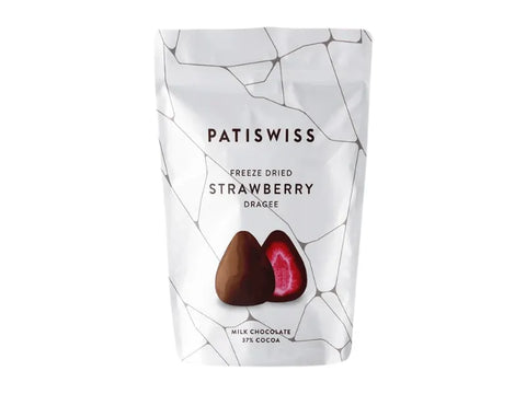 Patiswiss Milk Chocolate Dried Strawberry Dragee 80g - CAFELAX
