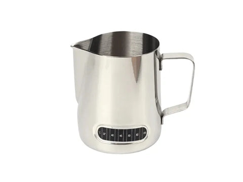 Stainless Steel Milk Frothing Pitcher With Thermometer - 600 ml - CAFELAX