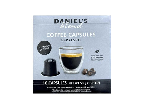 Daniel's Blend Espresso Coffee Capsules - 10 Capsules - CAFELAX