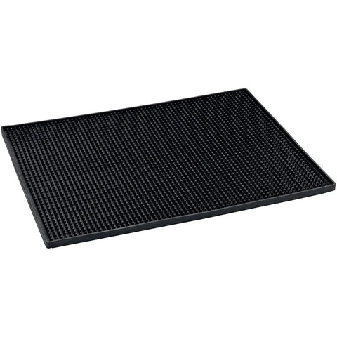 Household Rubber Bar Service Table Mat - Black