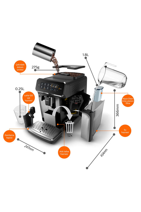 Philips EP3200 Bean To Cup Coffee machine