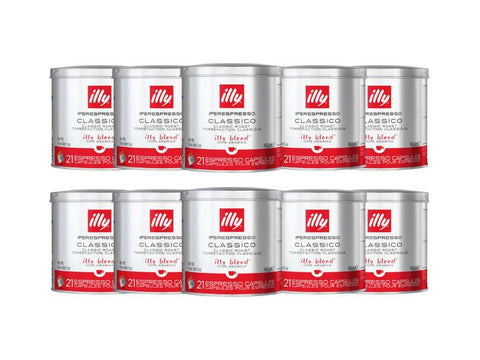 10 illy iperEspresso Capsules Classico Classic Roast 21 Capsules - 210 Capsules - CAFELAX