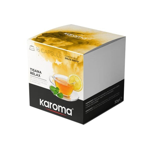 Karoma Dolce Gusto Tisana Relax Coffee Capsules - 16 Capsules