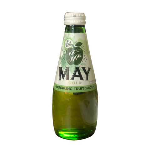 MAY GOLD Apple Sparkling Fruit Juice No Sugar 250ml - CAFELAX