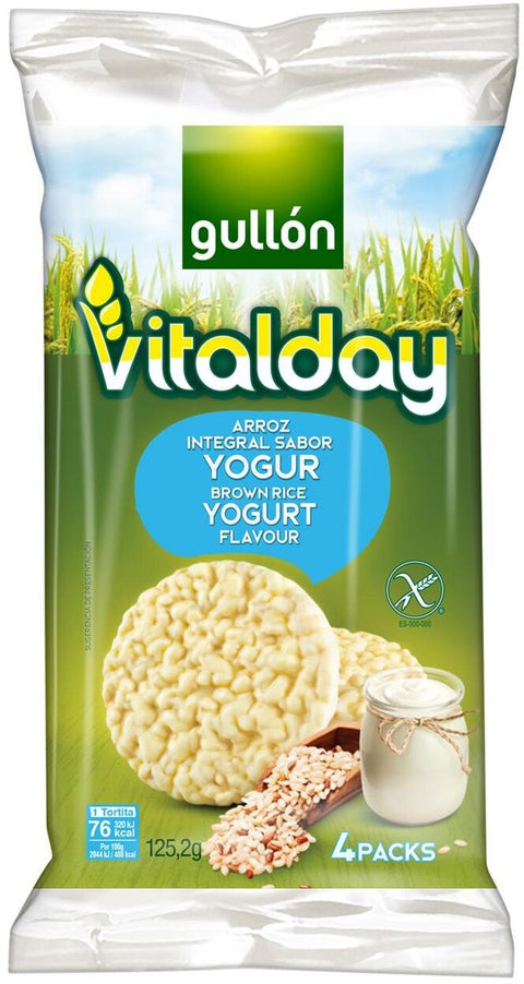Gullón Vitalday Arroz Integral Sabor Yogur 125g
