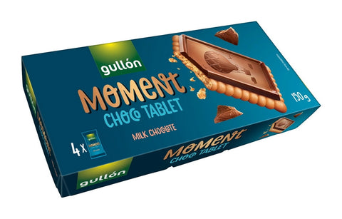 Gullón Moment Choco Tablet Cookies with Milk 150g
