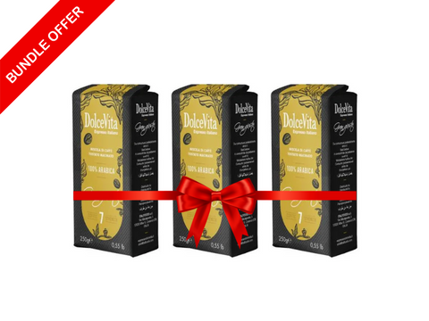 DolceVita Gran Gusto Ground Coffee 3*250g - 750g - CAFELAX