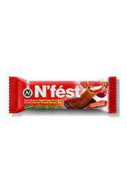 Nfest Strawbeery and Apple Jelly & peamut Fruit Bar 40g