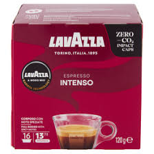 Lavazza A Modo Mio Intenso Coffee Capsules - 16 Capsules