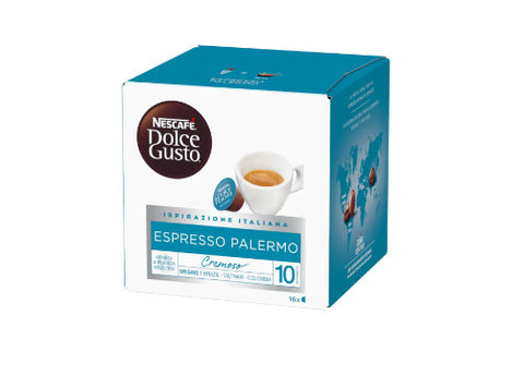 Nescafe Espresso Palermo Dolce Gusto Coffee Capsules - 16 Capsules