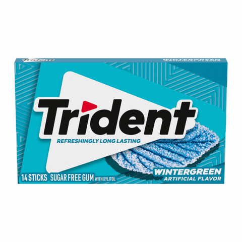 Trident Sugar Free wintergreen Twist 14 Sticks (Imported)