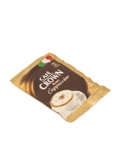 Cafe Crown Cappuccino With Cocoa Granule Instant Coffee - 1 Sachet - CAFELAX