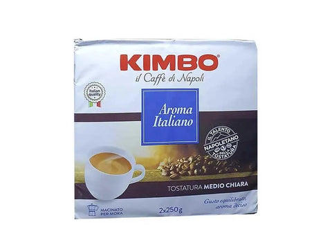Kimbo Aroma Italiano Ground Coffee 2*250g - 500g - CAFELAX
