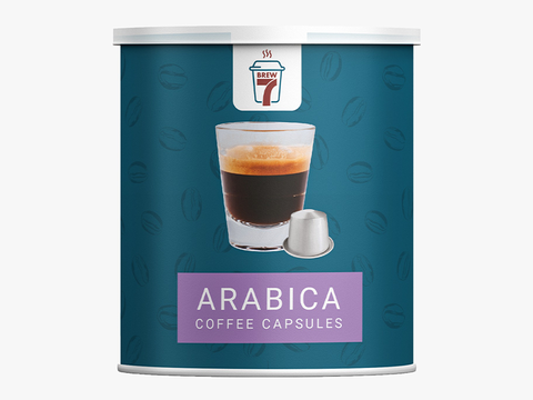 Brew 7 Arabica Coffee Capsules Can - 21 Capsules
