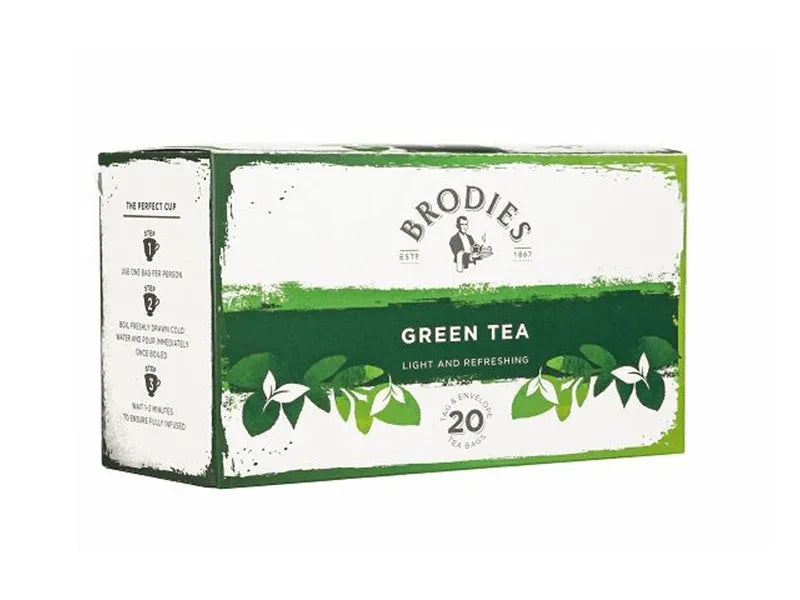 Brodies Green Tea 20 Tea Bags CAFELAX